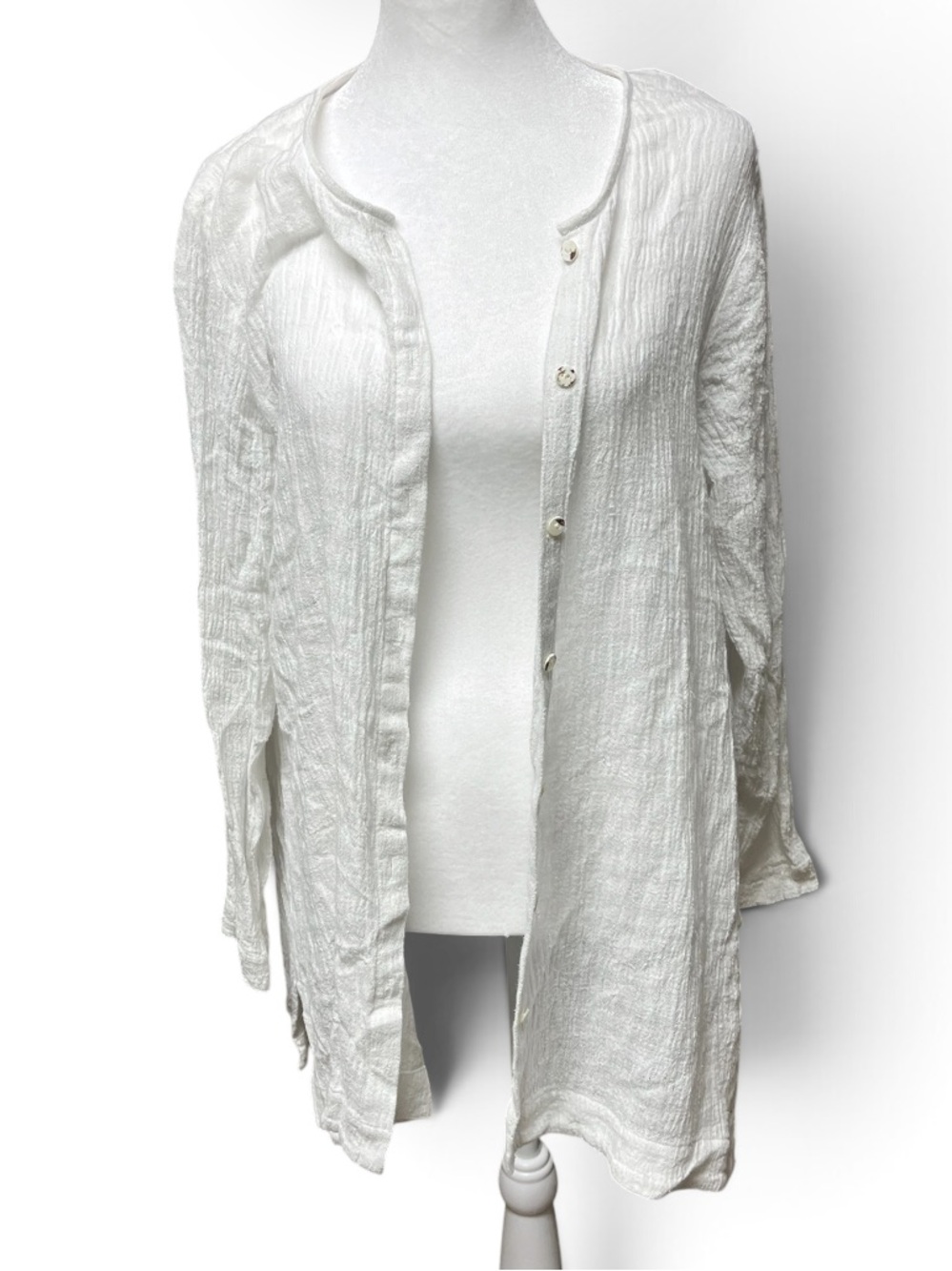 J. Jill women’s linen blend White Sweater